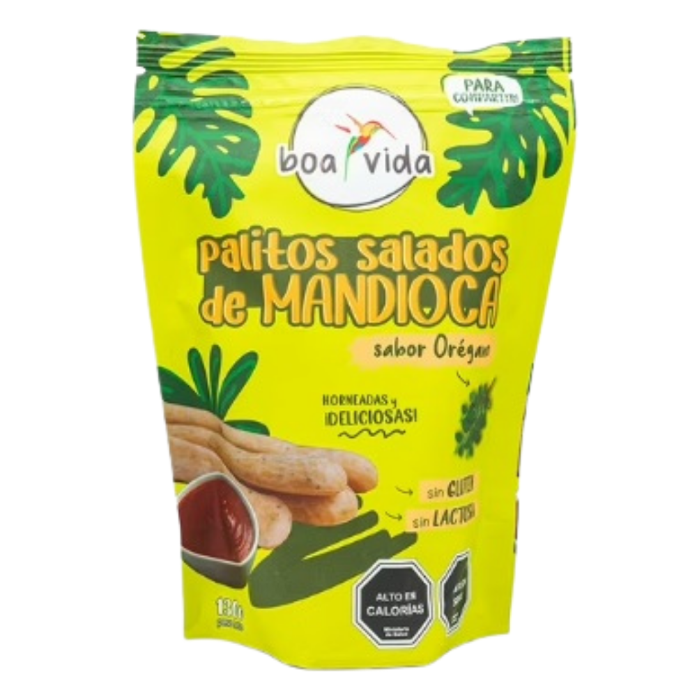 Palitos Salados de Mandioca Sabor Orégano 130gr