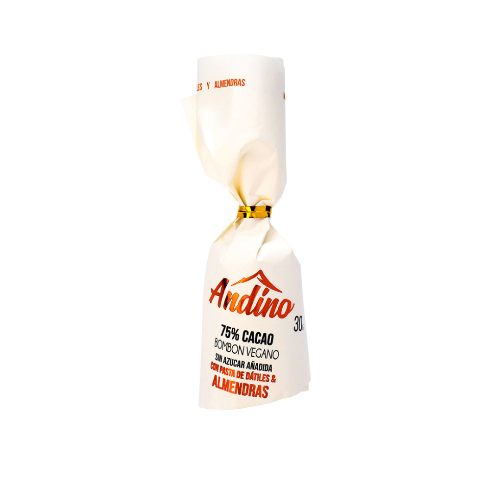 Bombón 75% con Pasta Dátiles y Almendras 30gr
