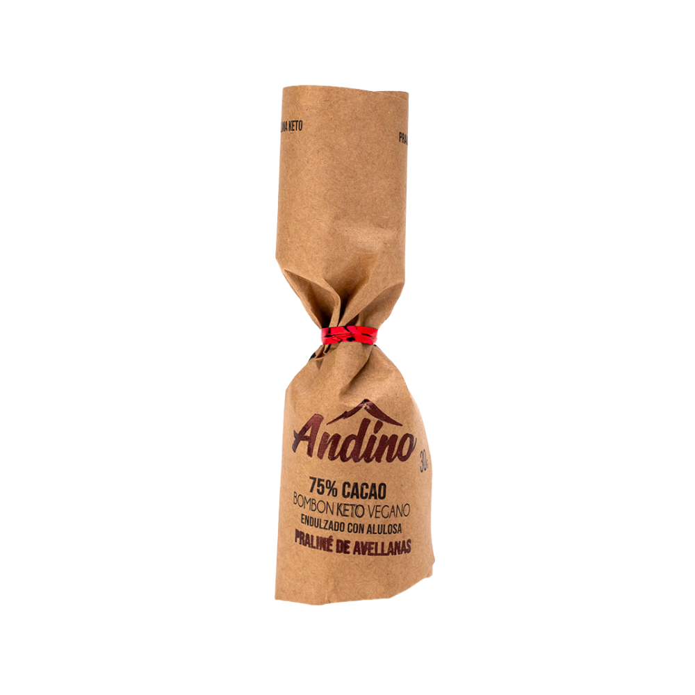 Bombon 75% Keto Praliné de Avellanas 30gr