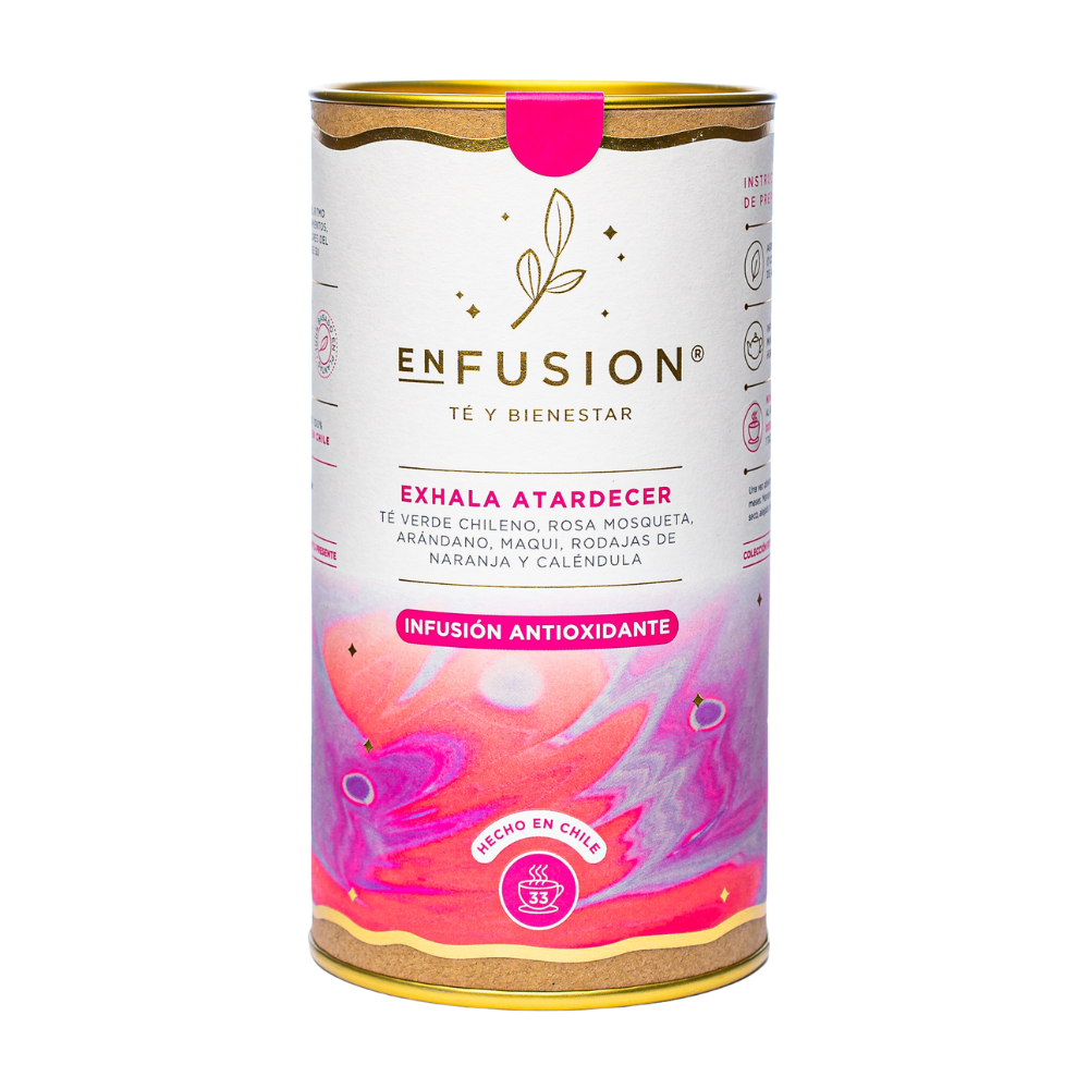 Exhala Amanecer - Té Verde con Rosa Mosqueta, Arándano, Maqui y Caléndula 65gr