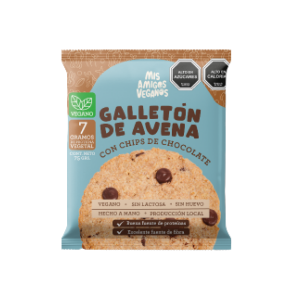 Galletón de Avena con Chips de Chocolate 75gr