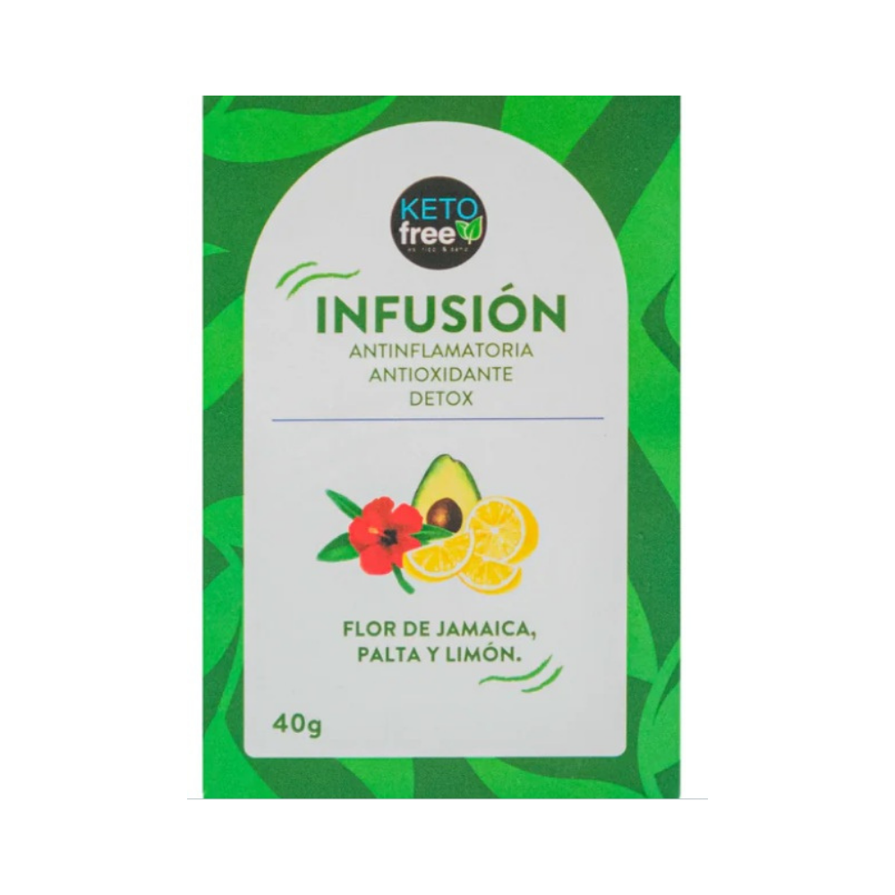 Infusión Flor de Jamaica, Palta y Limón 10bol