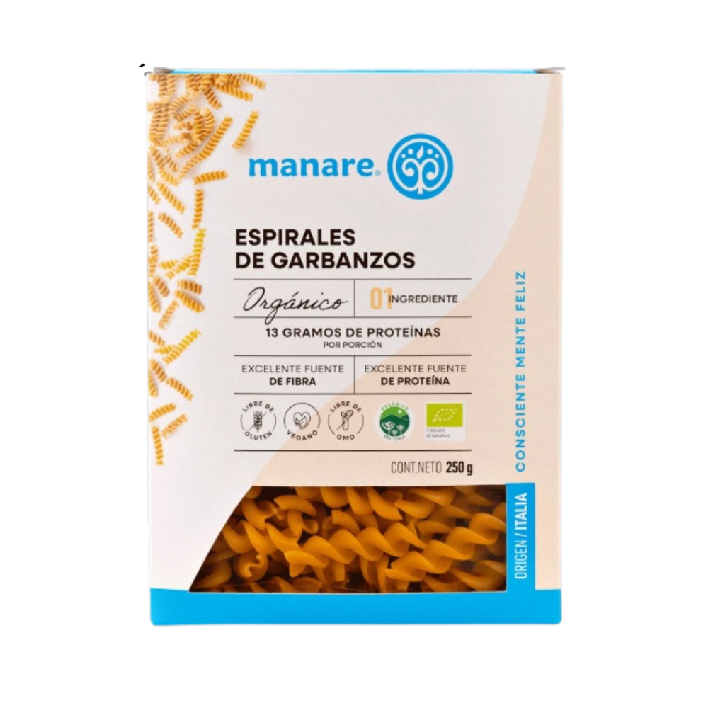 Pasta de Garbanzos Espirales 250gr