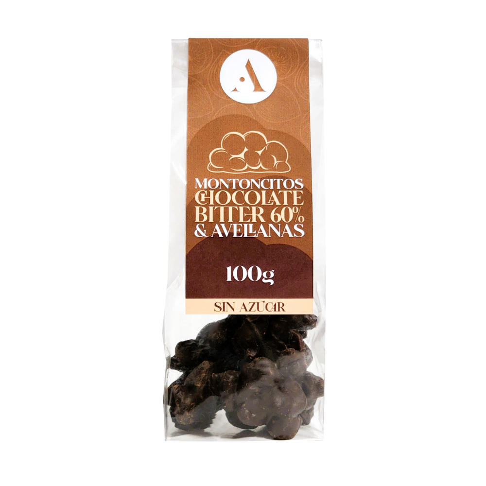 Montoncito Chocolate Bitter 60% & Avellanas 100gr
