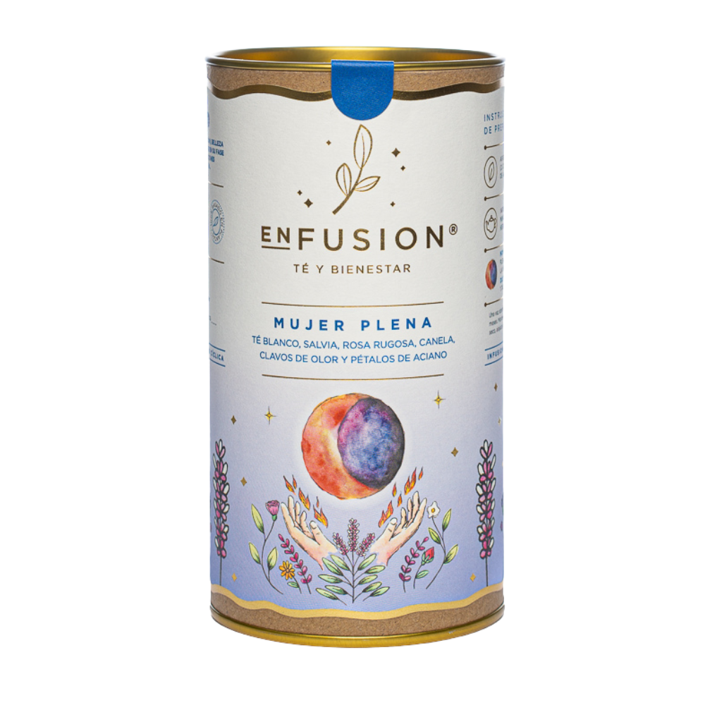 Mujer Plena - Té Blanco con Salvia, Rosa Rugosa, Canela, Clavos de Olor y Aciano 50gr