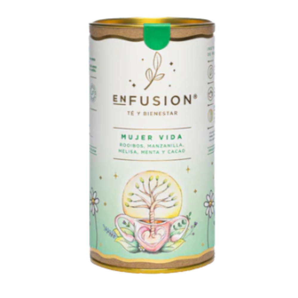Mujer Vida - Rooibos con Manzanilla Orgánica, Melisa, Menta y Cacao 70gr