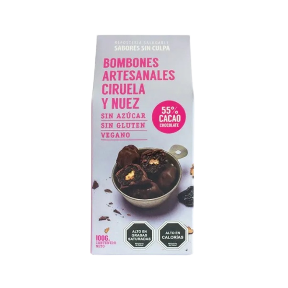 Bombones Artesanales Ciruela y Nuez 100gr