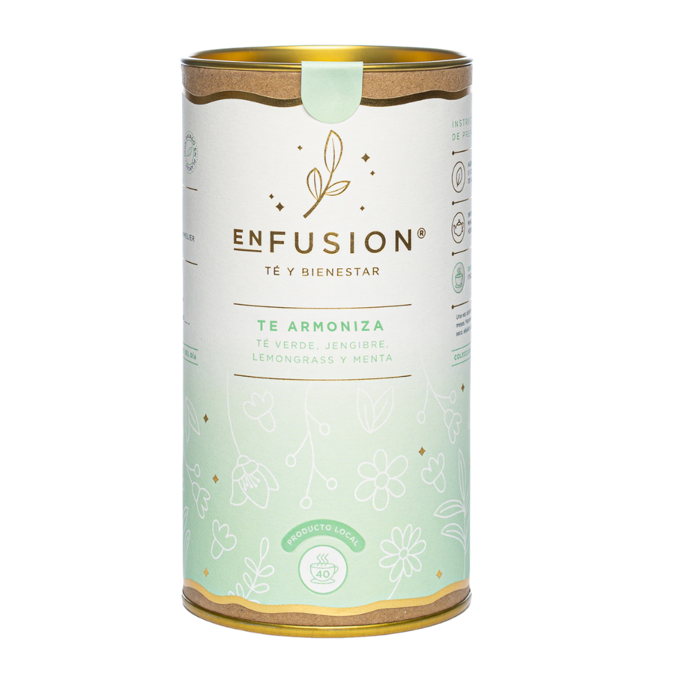 Te Armoniza - Té Verde con Lemongrass, Menta y Jengibre 80gr