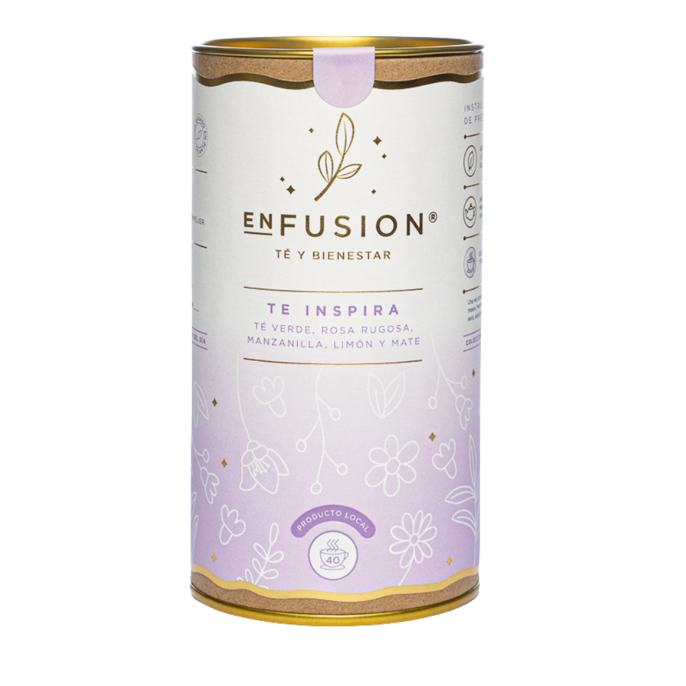 Te Inspira - Té Verde con Manzanilla, Rosa Rugosa, Limón y Mate 80gr