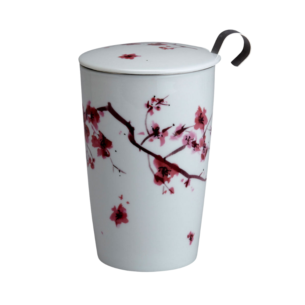 Tazón de Porcelana con Infusor - Teaeve Cherry Blossom 350ml