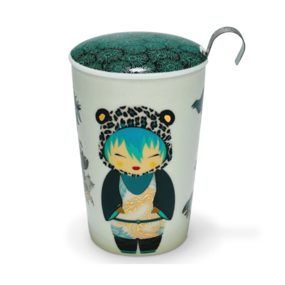 Tazón de Porcelana con Infusor - Teaeve Little Animals Leo 350ml