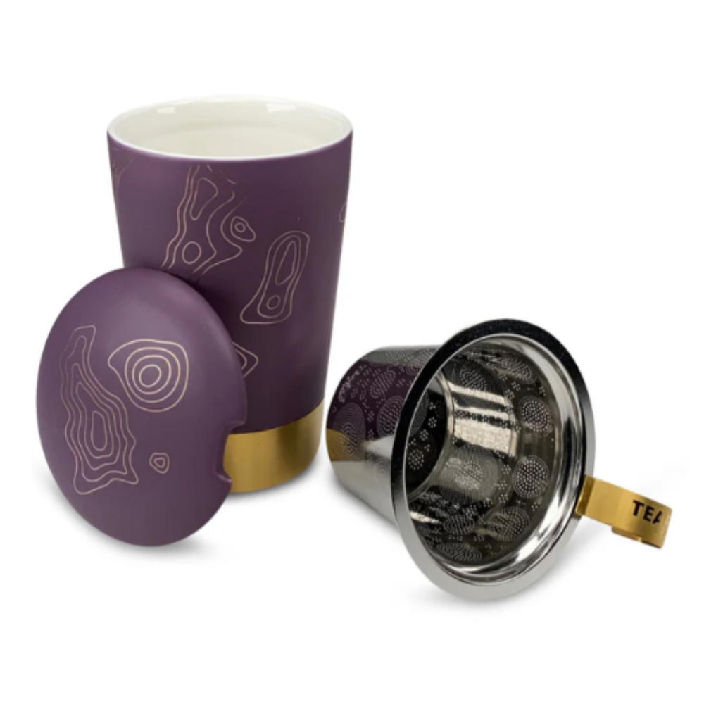 Tazón de Porcelana con Infusor - Teaeve Precious Maps 350ml