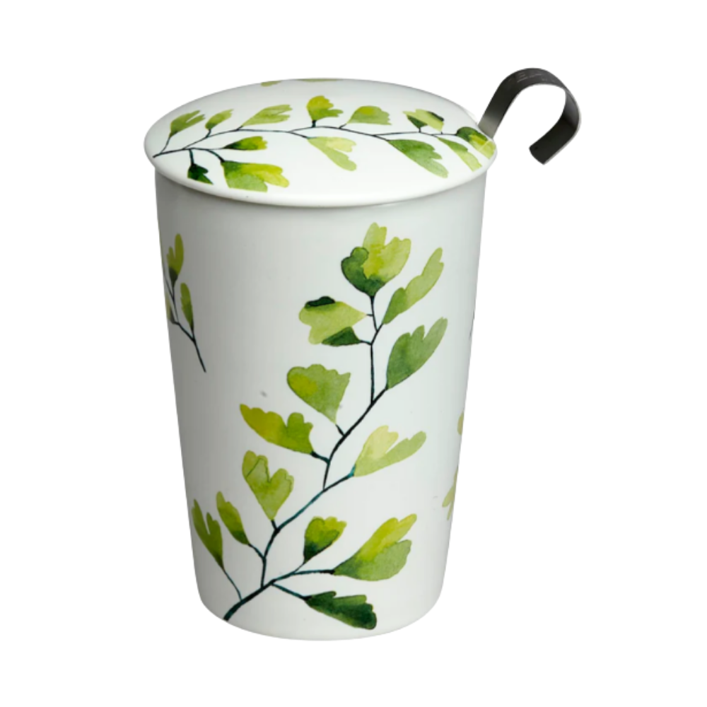 Tazón de Porcelana con Infusor - Teaeve Trees Gingko 350ml