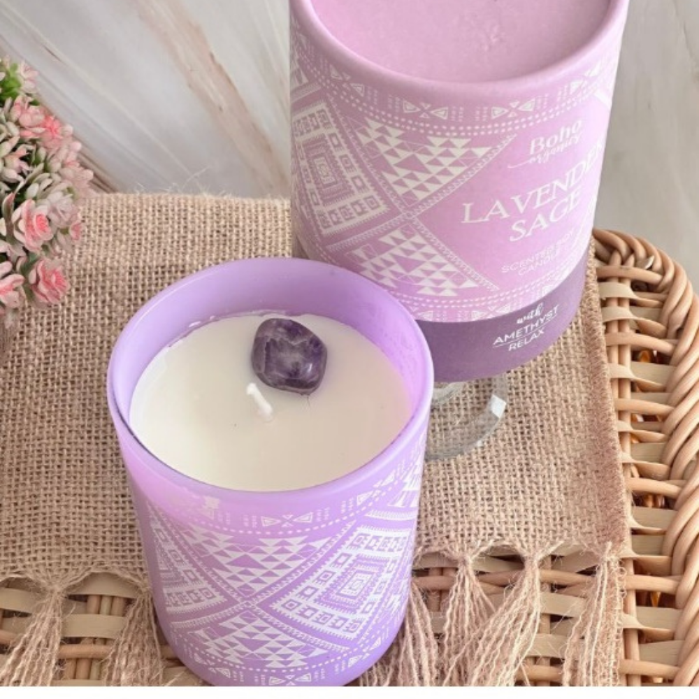 Vela Boho Lavanda Salvia - Lavender Sage 200gr