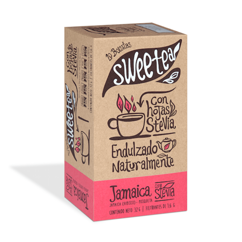 Infusión Rosa Jamaica (Hibisco) y Rosa Mosqueta con Stevia 20bol