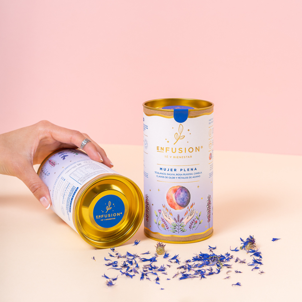 Mujer Plena - Té Blanco con Salvia, Rosa Rugosa, Canela, Clavos de Olor y Aciano 50gr