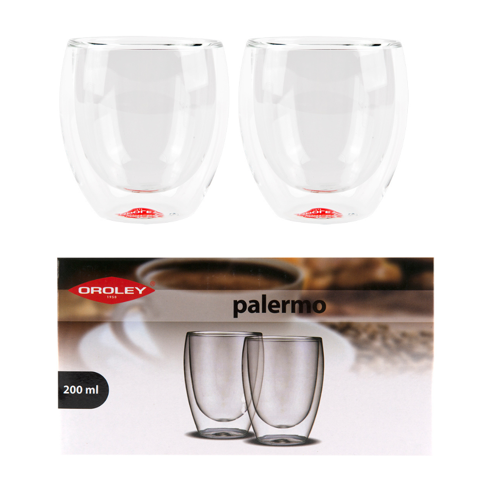 Set de Vasos Palermo Doble Vidrio Té 200ml