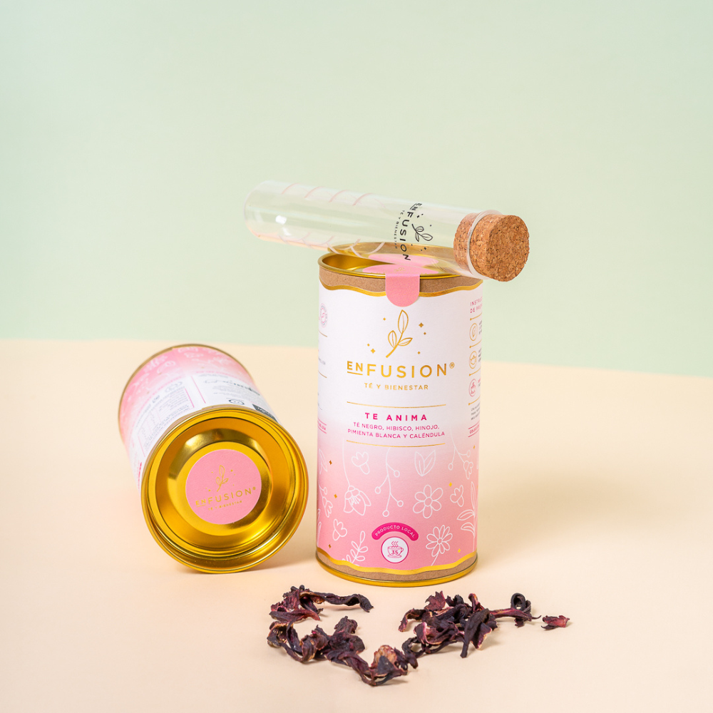 Te Anima - Té Negro Ceylán con Caléndula, Hibisco, Hinojo y Pimienta Blanca 70gr