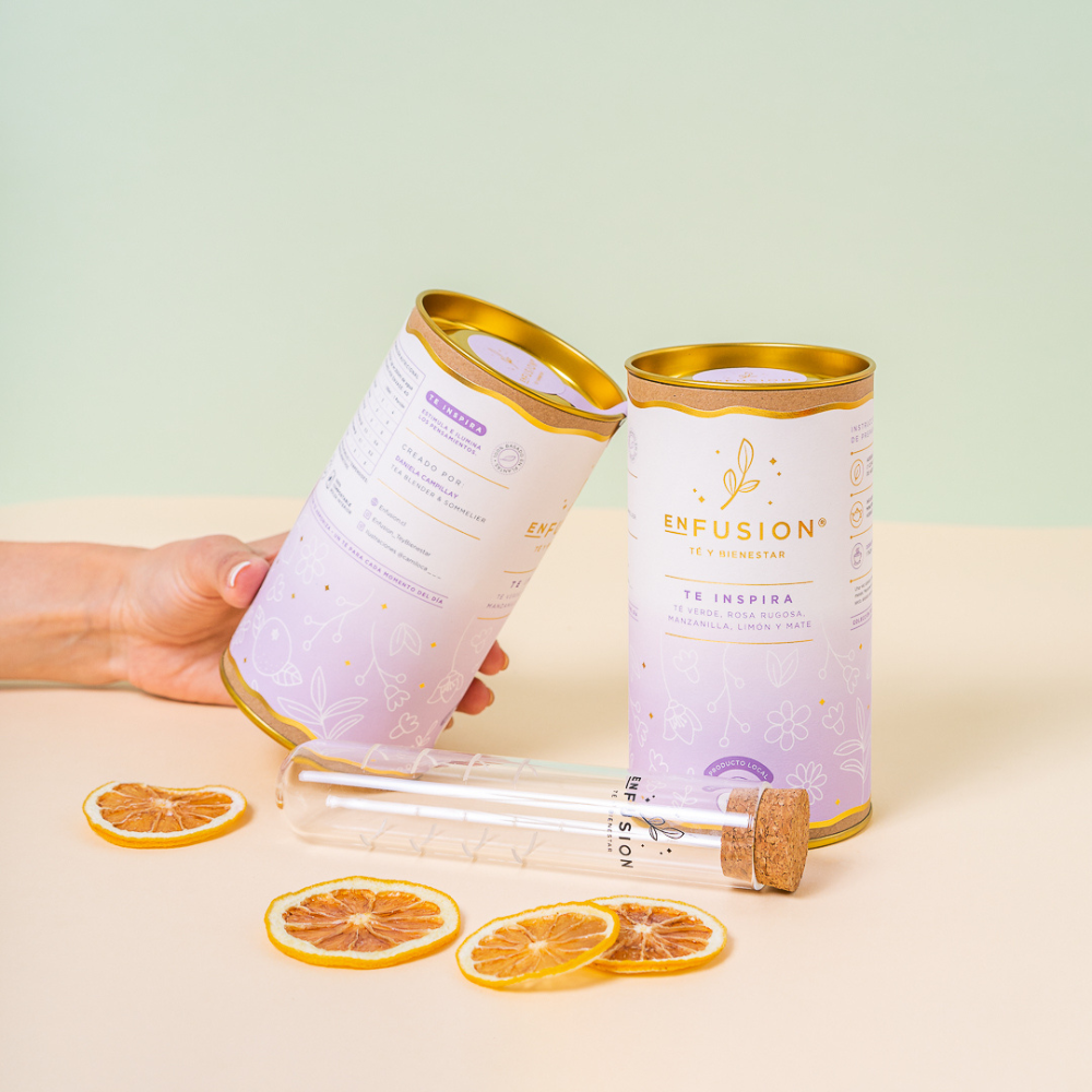 Te Inspira - Té Verde con Manzanilla, Rosa Rugosa, Limón y Mate 80gr