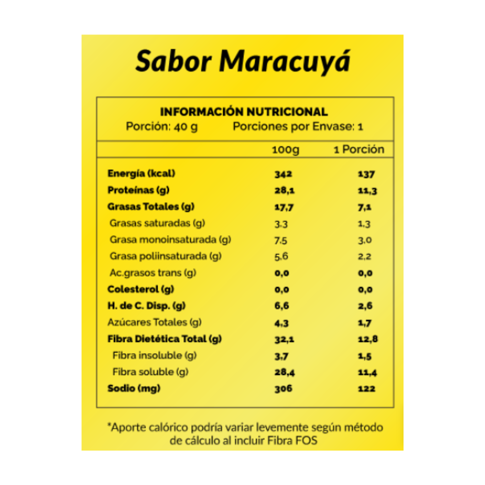 Barra de Proteína Keto Sabor Maracuyá 40gr