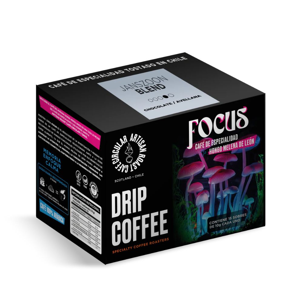 Drip café de grano con Melena de León 15 sobres