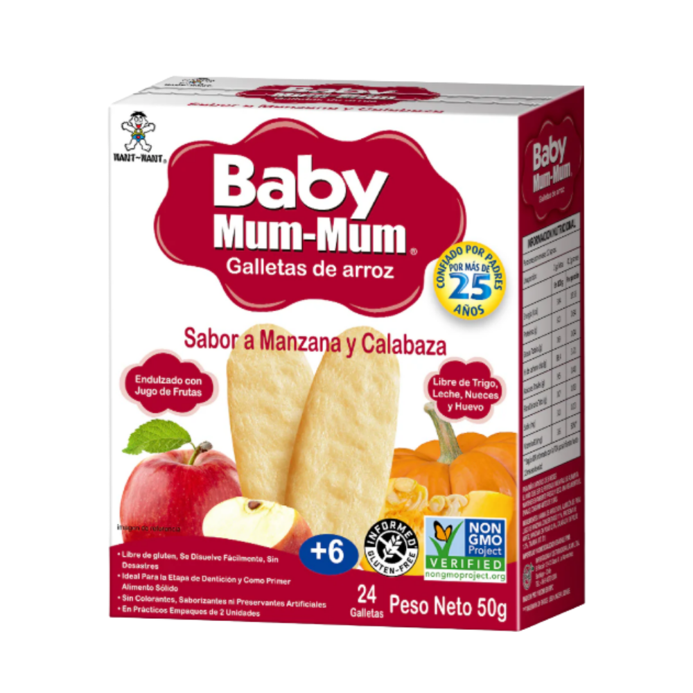 GALLETAS DE ARROZ MIZOS MANZANA 16 GRS 28 UNIDS