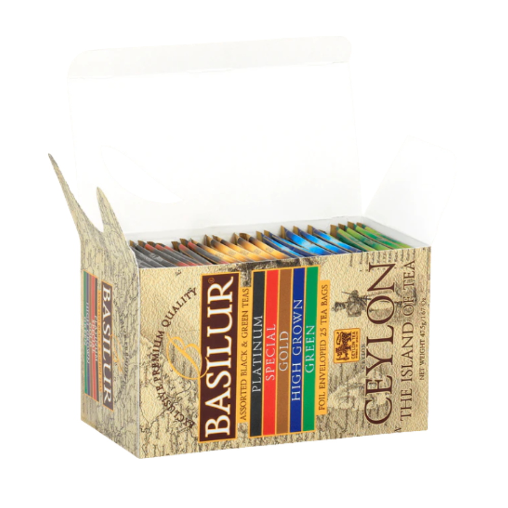 Surtido Té Negro y Té Verde - Assorted Ceylon Island Of Tea 25bol