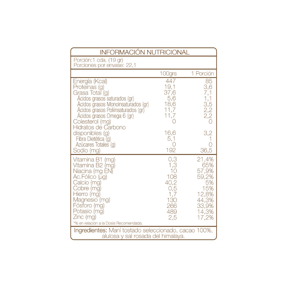 Mantequilla Ketochoc 420gr