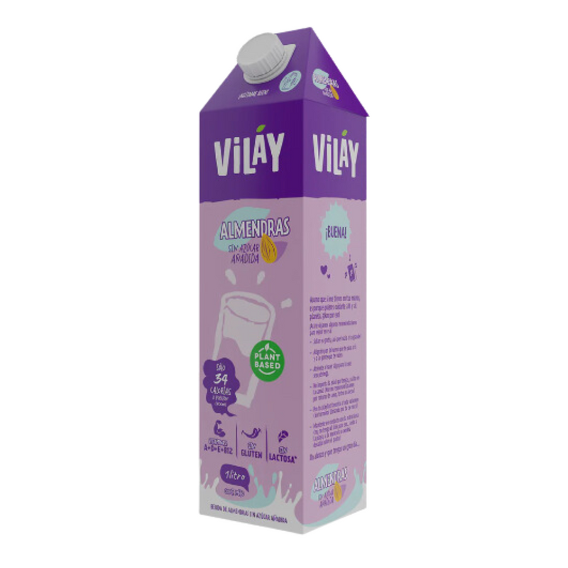 Bebida Vegetal de Almendras sin azúcar 1lt