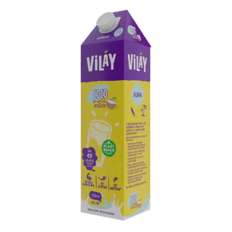 Bebida Vegetal de Coco sin azúcar 1lt