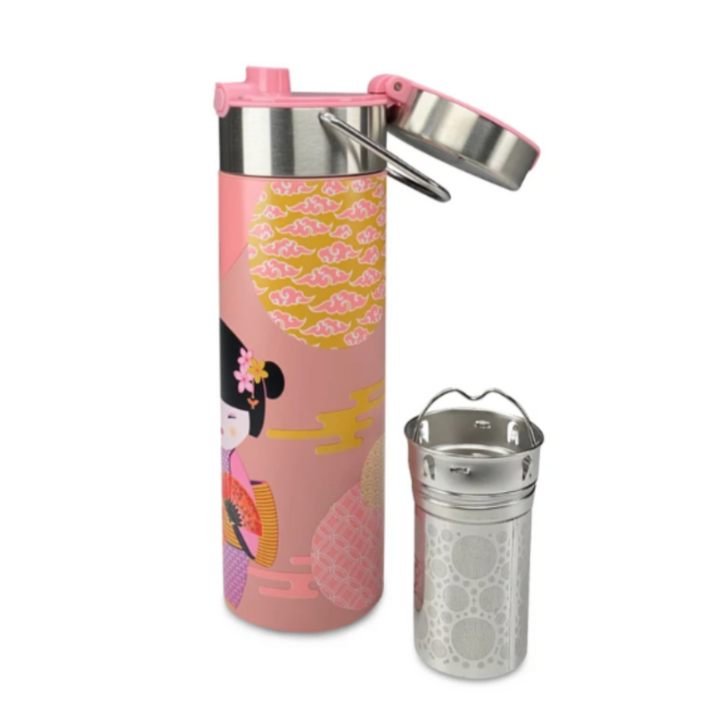 Termo con Infusor - Leeza New Little Geisha Rose 500ml