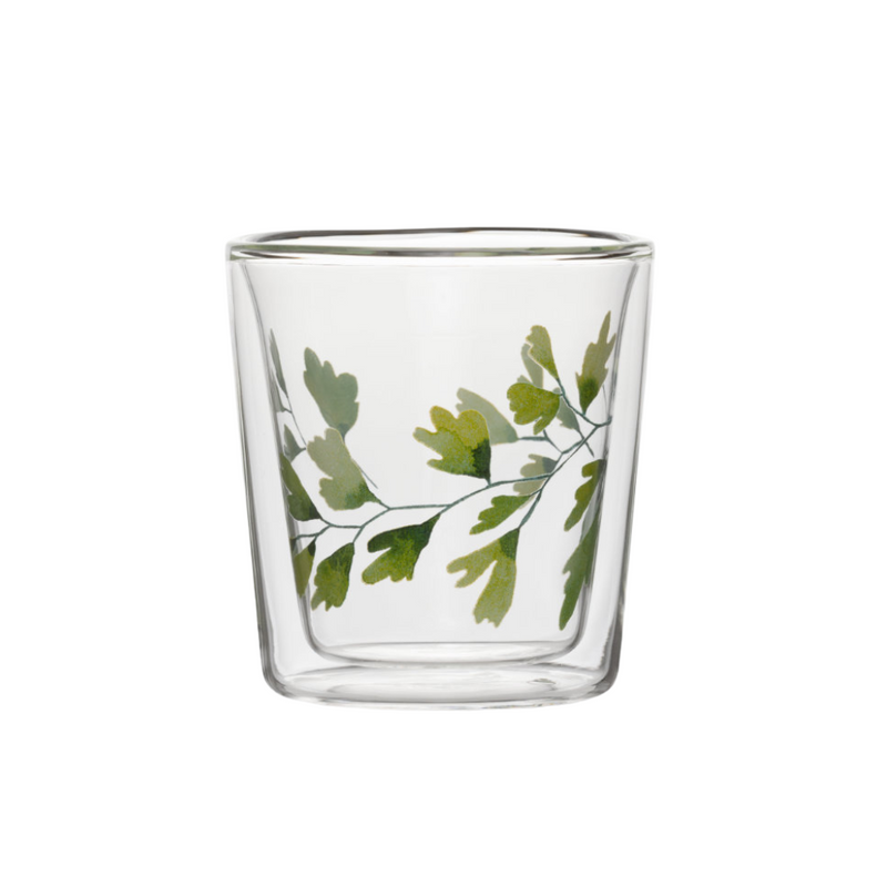 Vaso Doble Vidrio Té - Lyn Gingko 250ml