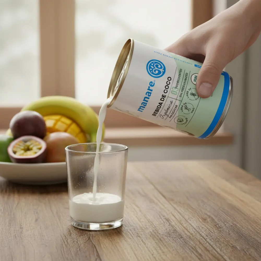 Bebida de Coco Orgánica Manare Lata 400ml
