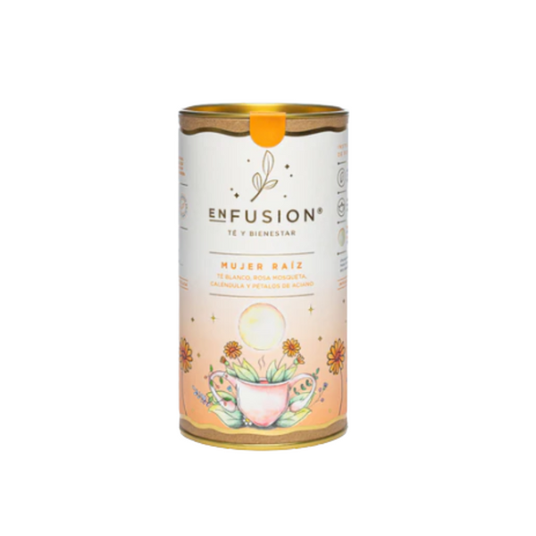 Mujer Raíz - Té Blanco con Rosa Mosqueta, Pétalos de Aciano y Caléndula 60gr