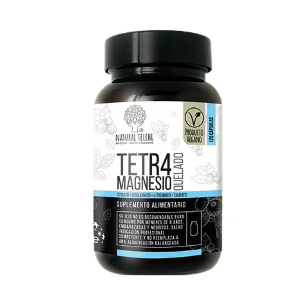 Magnesio Tetr4magnesio Natural Telchi 120 cápsulas