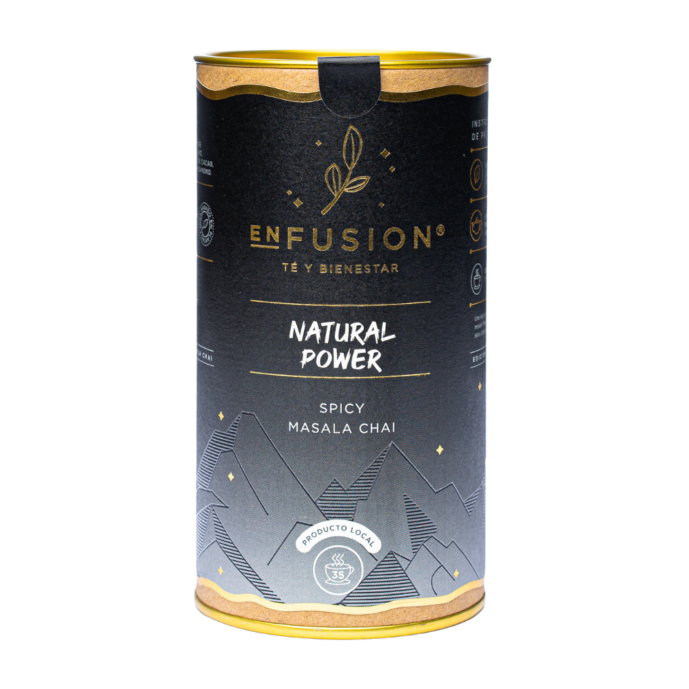 Natural Power - Té Negro Ceylán con Mix de Pimientas, Jengibre, Canela y Cardamomo 70g
