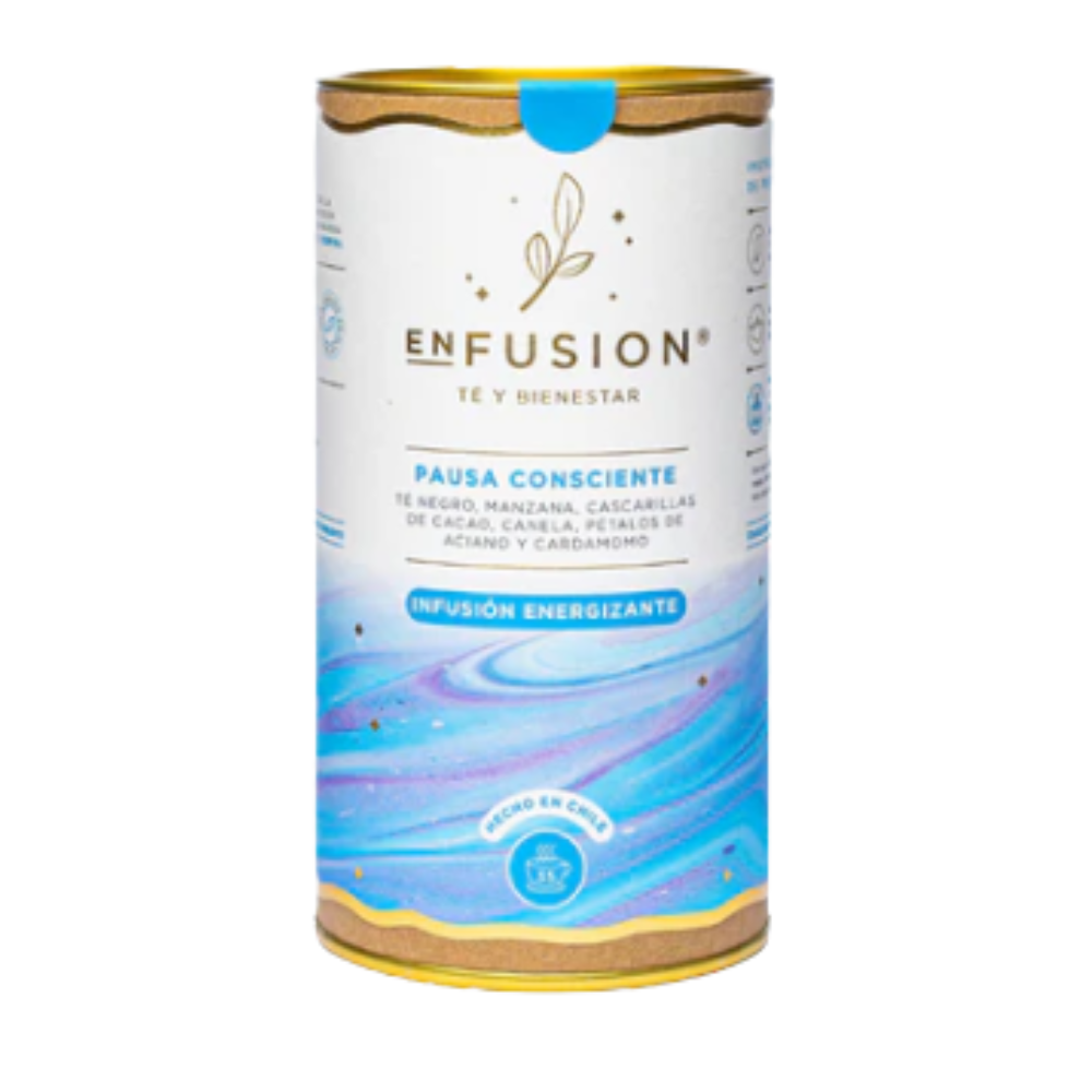 Pausa Consciente - Té Negro con Manzana, Cacao, Canela, Aciano y Cardamomo 70gr