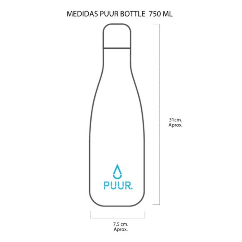 Botella Térmica White Marble 750ml