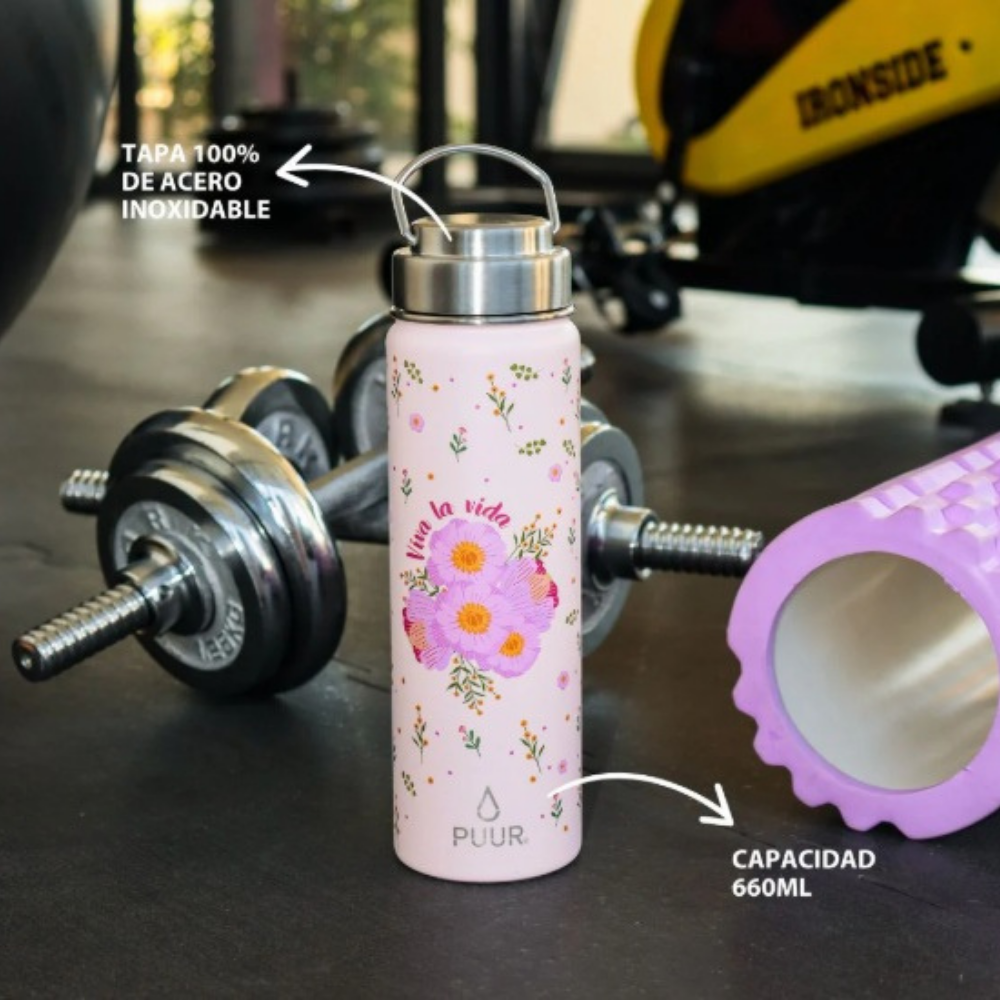 Botella Térmica Activa Viva la Vida 660ml