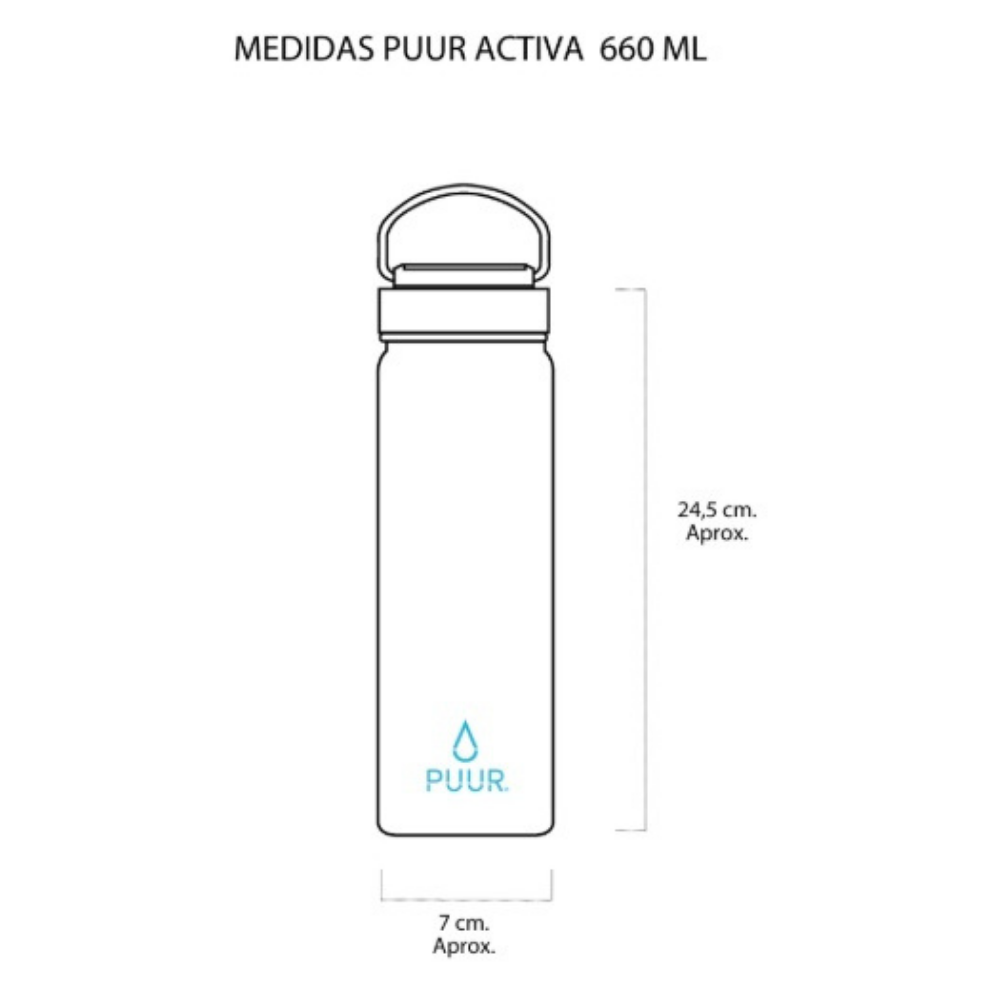 Botella Térmica Activa Viva la Vida 660ml