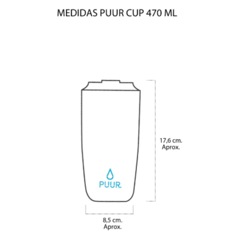 Cup Térmico Cat Sand 470ml