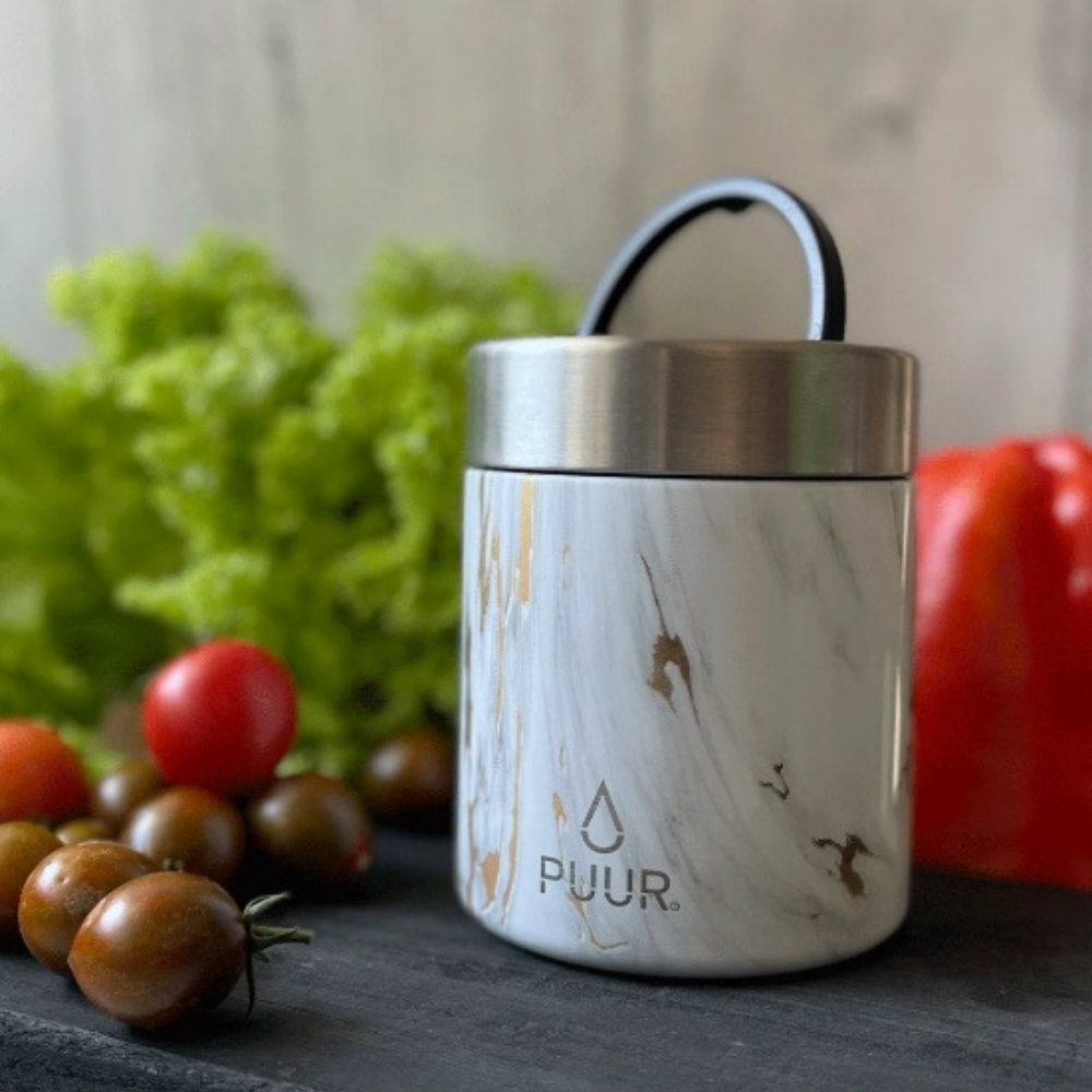 Termo Comida - Food Pot Gold Marble 500ml