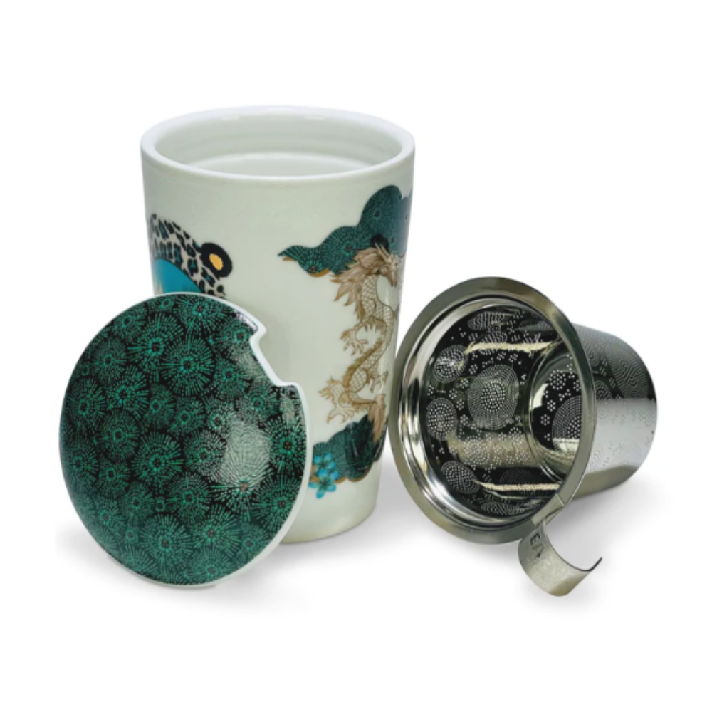 Tazón de Porcelana con Infusor - Teaeve Little Animals Leo 350ml