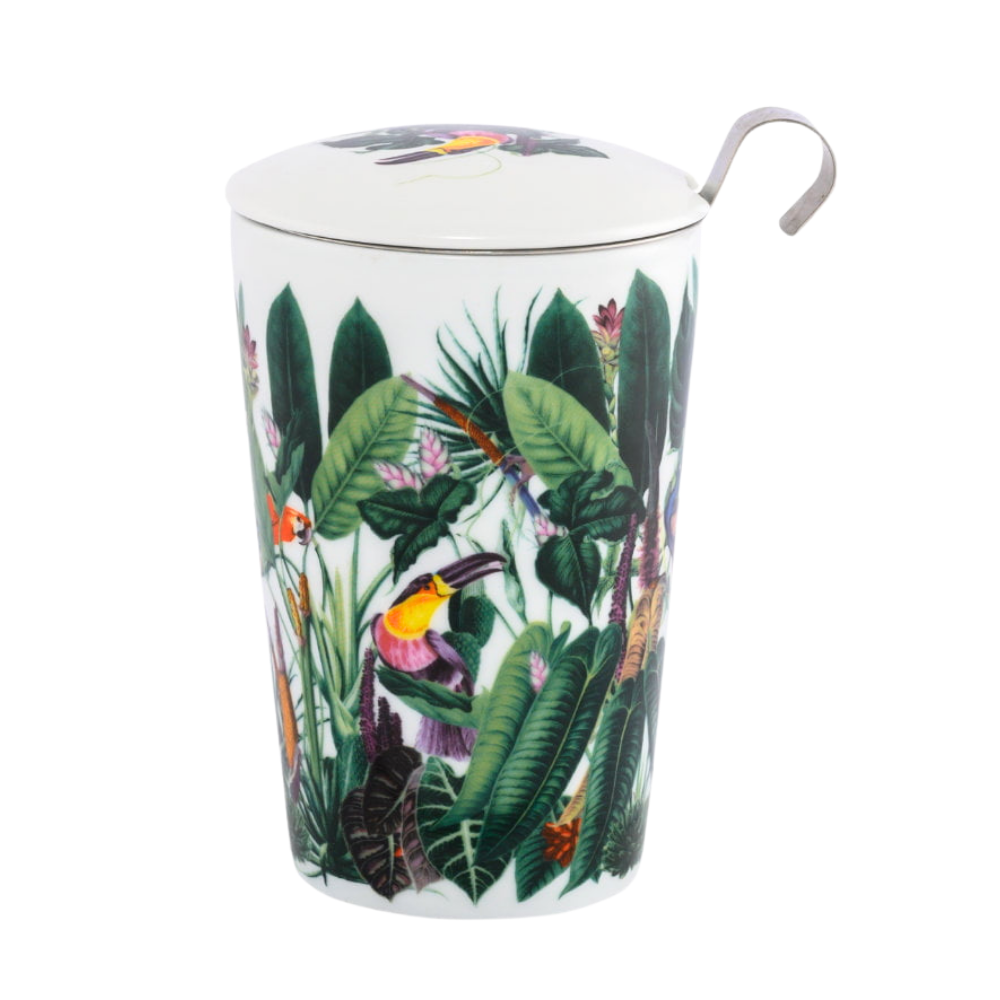 Tazón de Porcelana con Infusor - Teaeve Rainforest 350ml