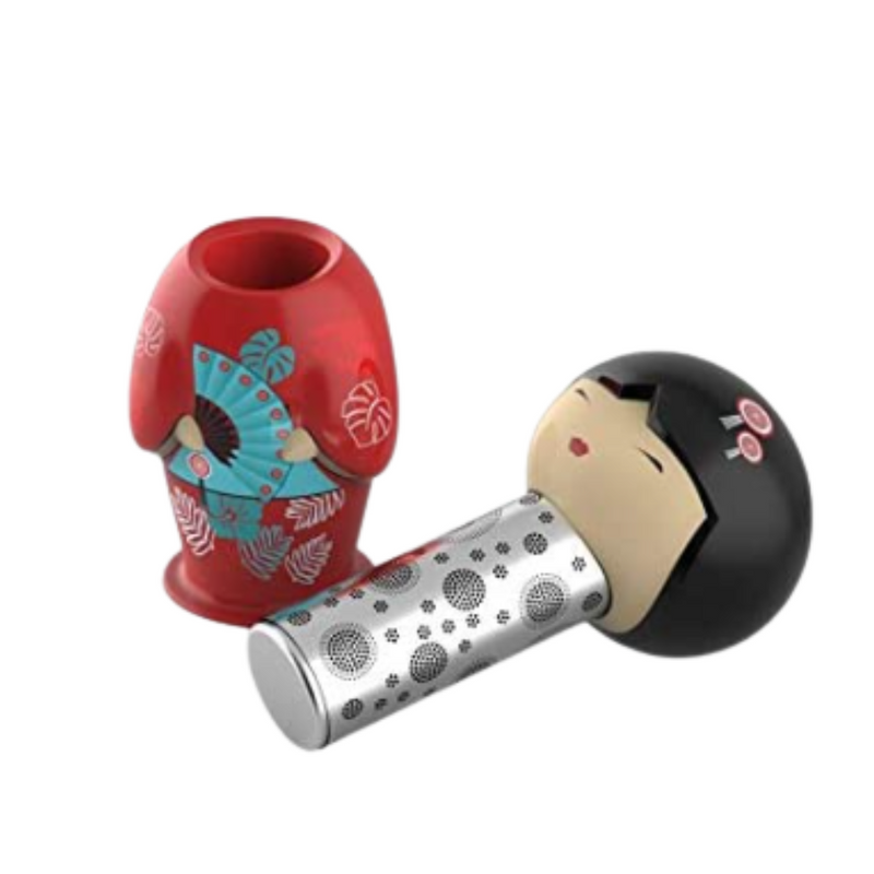 Figura de Cerámica con Infusor - Teafan Maiko Geisha Red