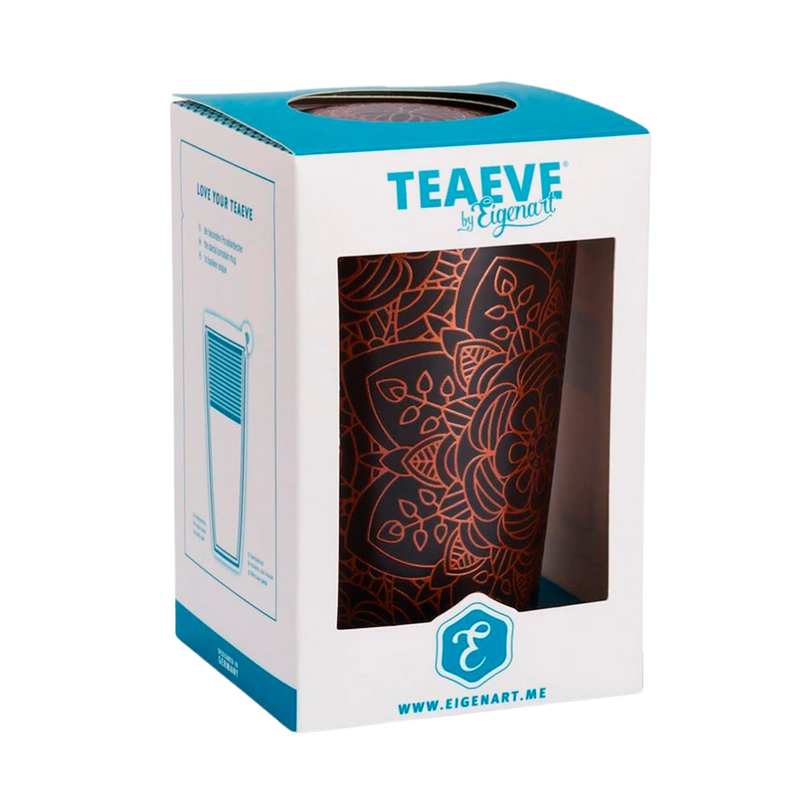 Tazón de Porcelana con Infusor - Teaeve Mandala Ebony 350ml