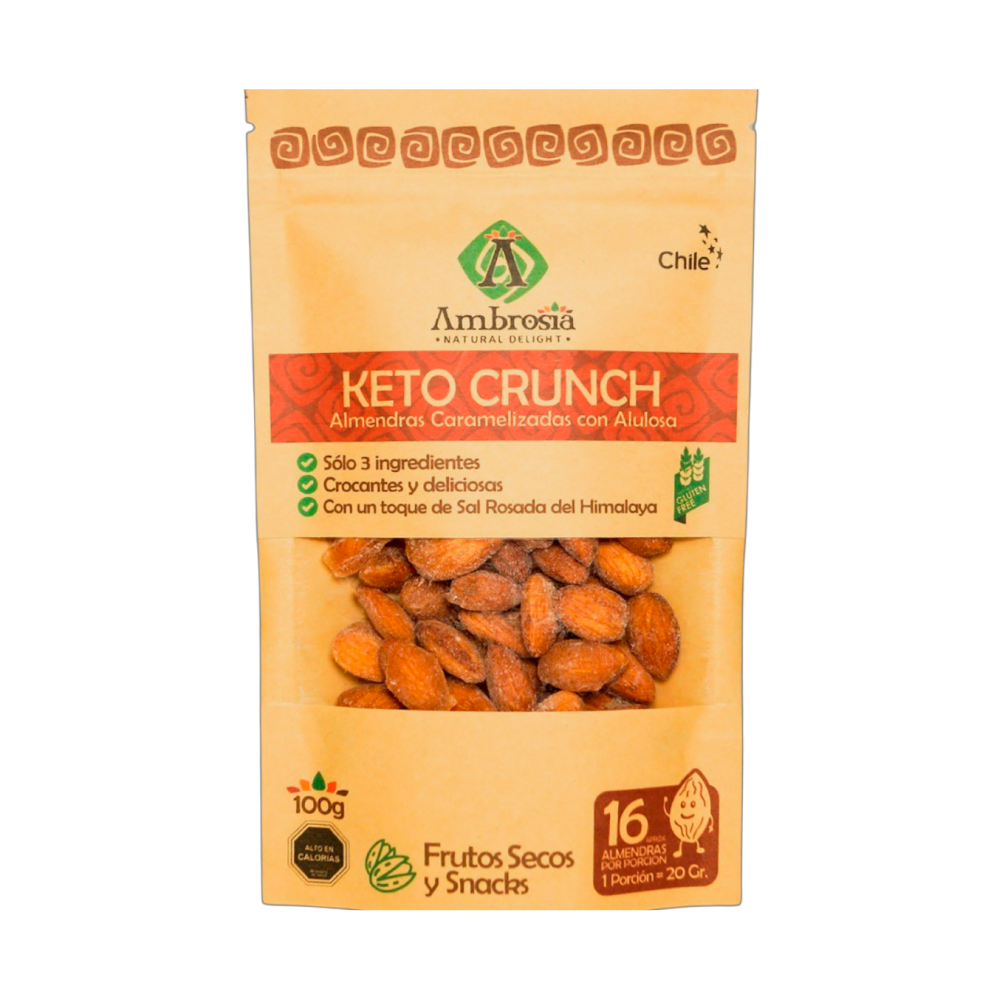 Keto Crunch Almendras Caramelizadas 100gr