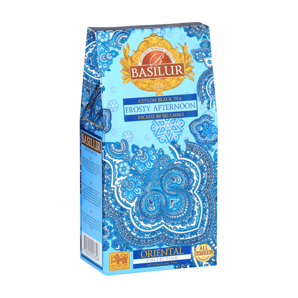 Caja Té Negro con Hojas de Aciano Blancas y Azules - Frosty Afternoon 100gr