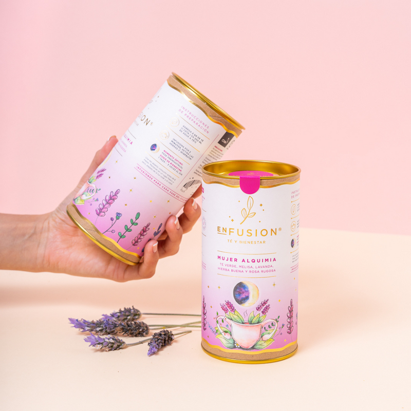 Mujer Alquimia - Té Verde con Lavanda, Rosa Rugosa, Melisa y Hierba Buena 70gr