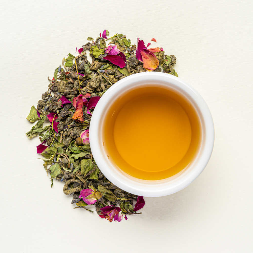 Mujer Alquimia - Té Verde con Lavanda, Rosa Rugosa, Melisa y Hierba Buena 70gr